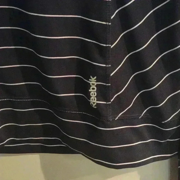 Reebok black white stripe long sleeve T-shirt women's small - Picture 2 of 5